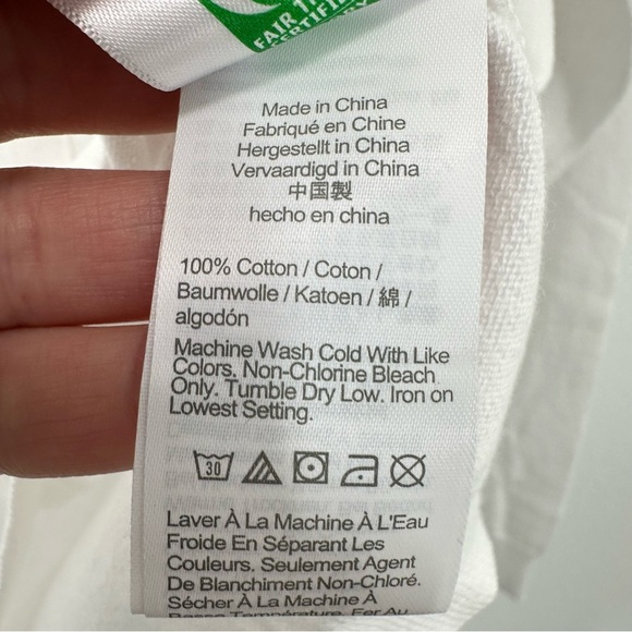 J. Crew Crewcuts Girls Cardigan Size XL 12-14 Crisp Bright White Cotton Summer - Picture 4 of 5